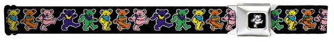 Grateful Dead Dancing Bears Seatbelt Belt (24-38")