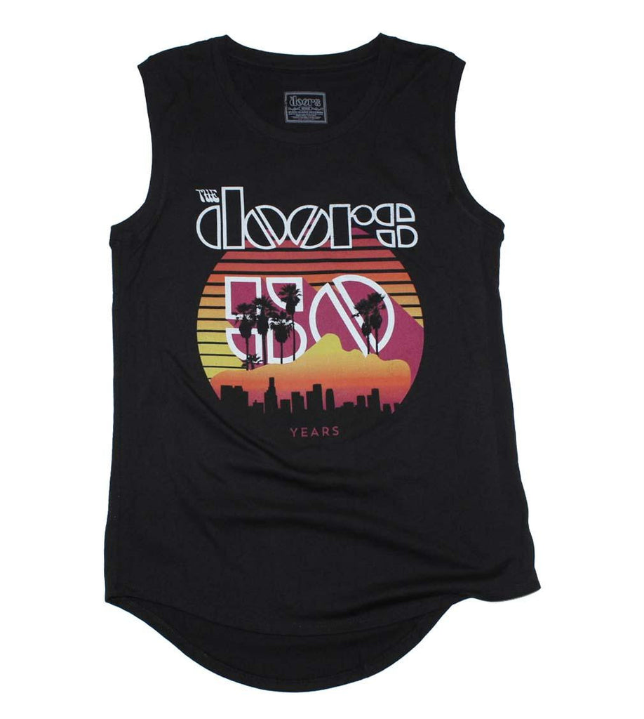 The Doors Sunset 50th Juniors Tank Top