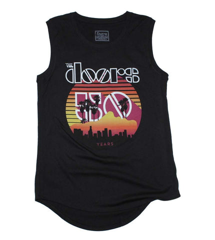 The Doors Sunset 50th Juniors Tank Top