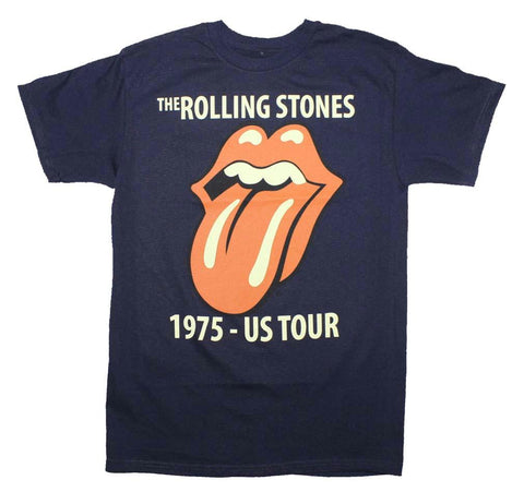 Rolling Stones Classic Tour 1975 Navy T-Shirt