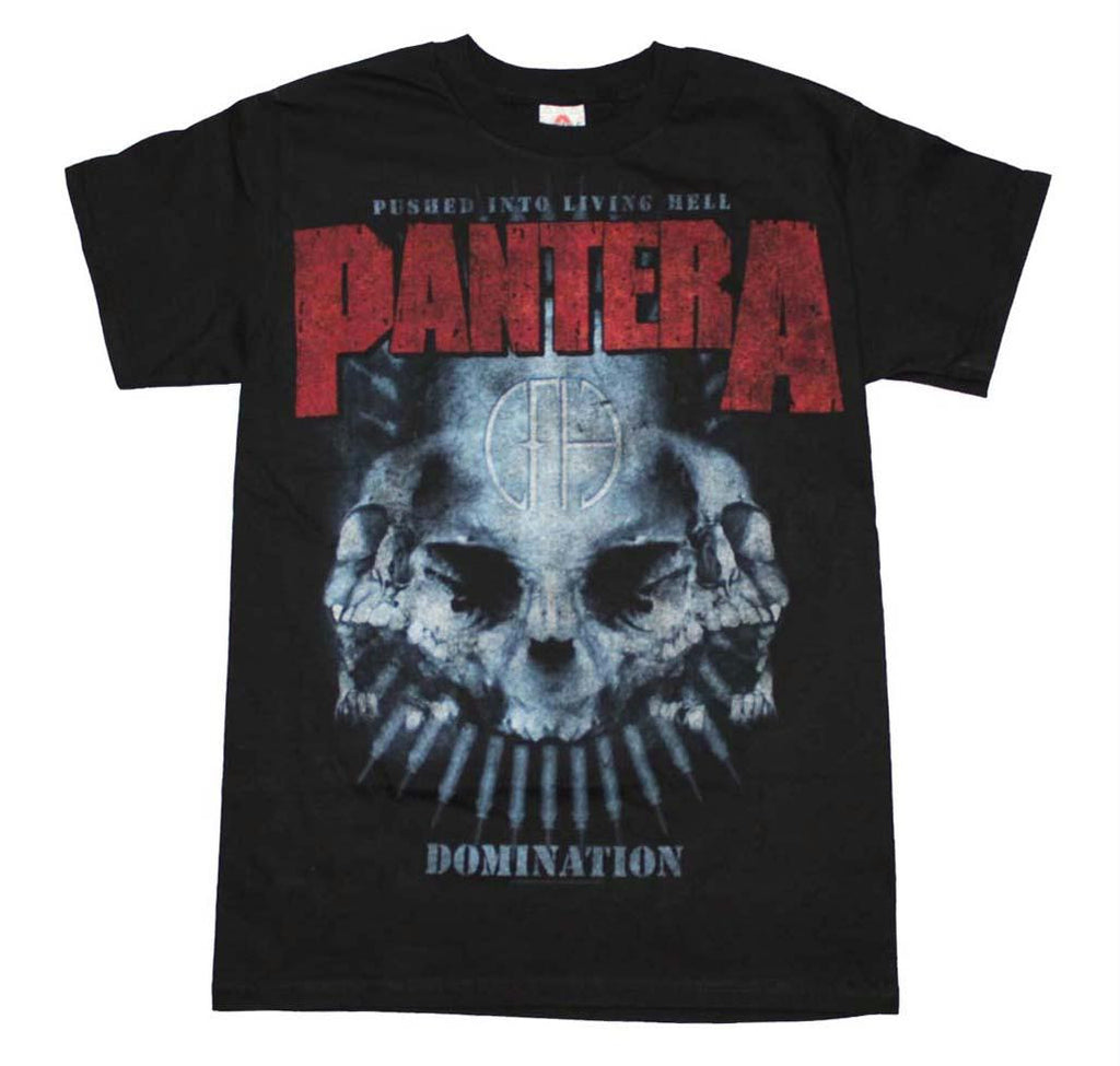 Pantera Domination Distressed Print T-Shirt