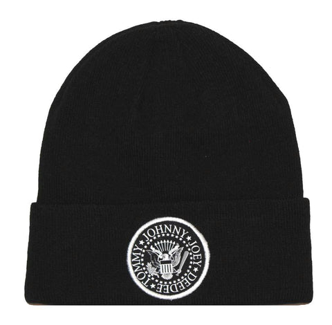 Ramones Seal Beanie Hat - Black