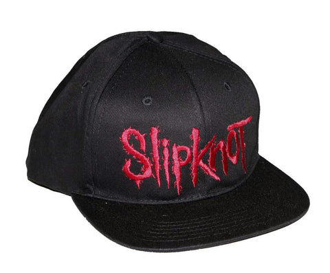Slipknot Embroidered Logo Snap Back Hat - Black