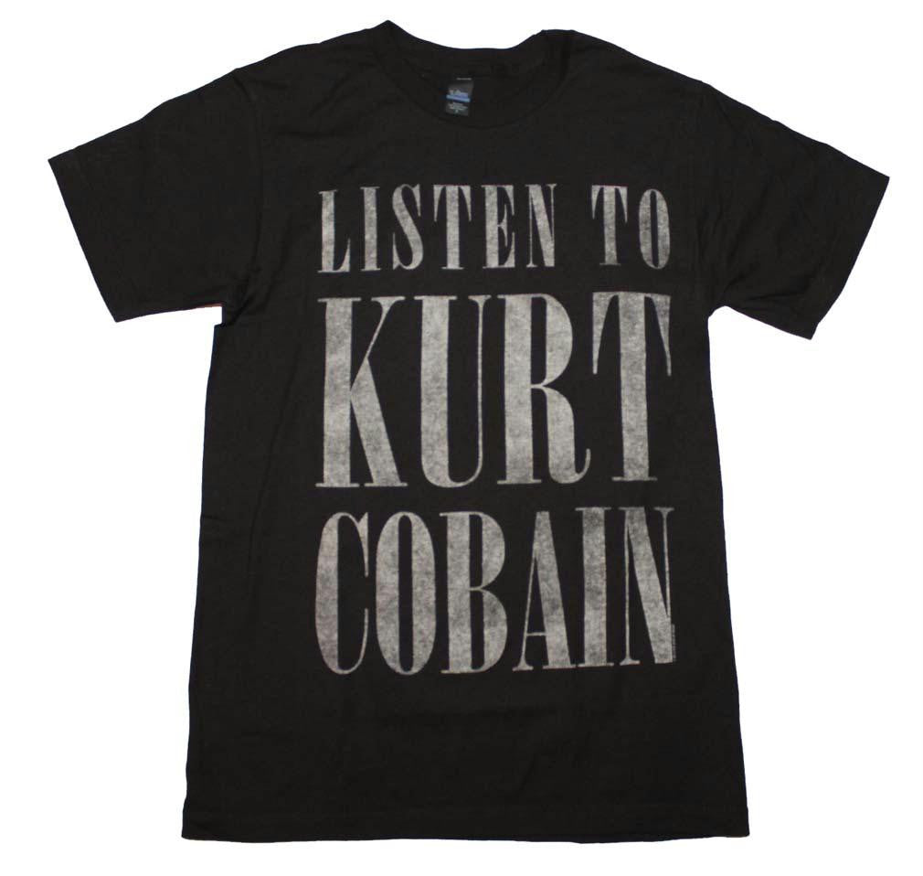 Nirvana Listen to Kurt Cobain Slim Fit T-Shirt