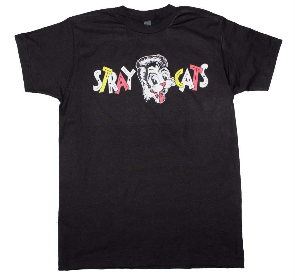 Stray Cats Chest Logo T-Shirt