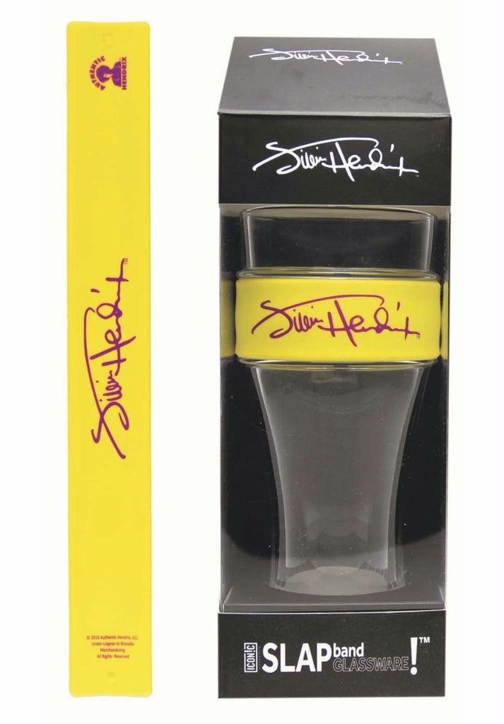 Jimi Hendrix Purple Signature Heavy Duty Slap Band Pint Glass