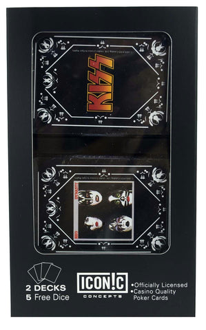 KISS Dual Pack Playing Cards and Dice (2 Pack)