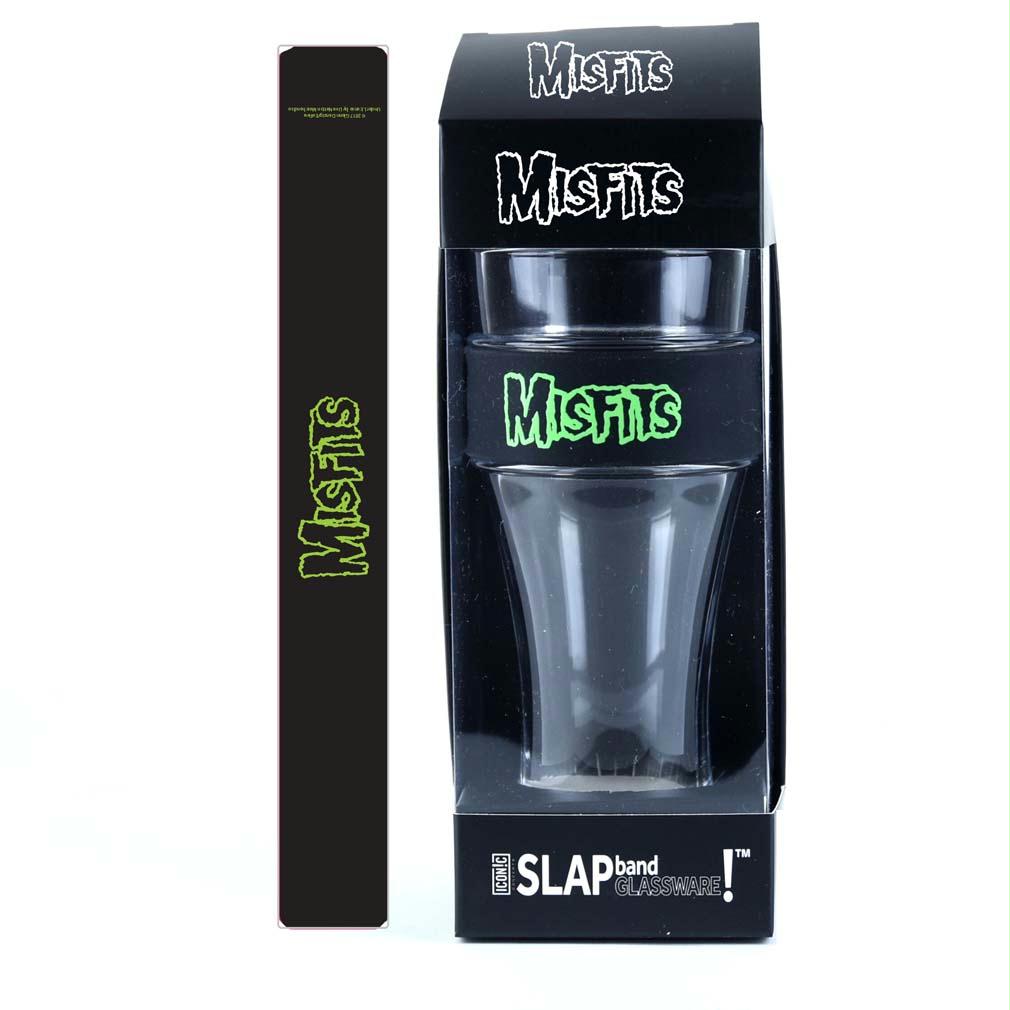 Misfits Green Logo Heavy Duty Slap Band Pint Glass