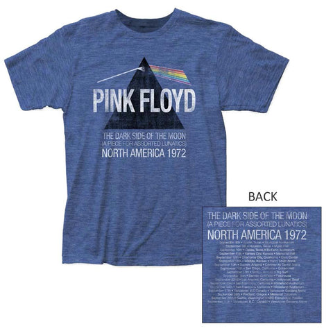 Pink Floyd Dark Side Lunatics Exclusive Heather Blue T-Shirt