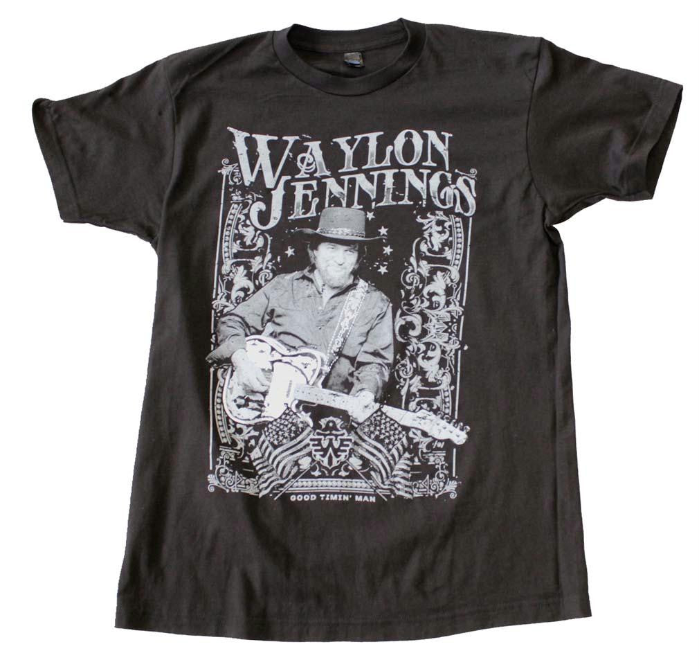 Waylon Jennings Portrait T-Shirt