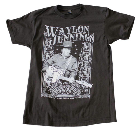 Waylon Jennings Portrait T-Shirt