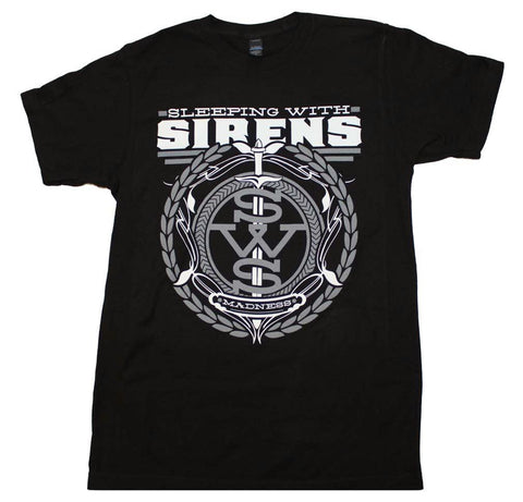 Sleeping with Sirens Gray Crest Logo T-Shirt