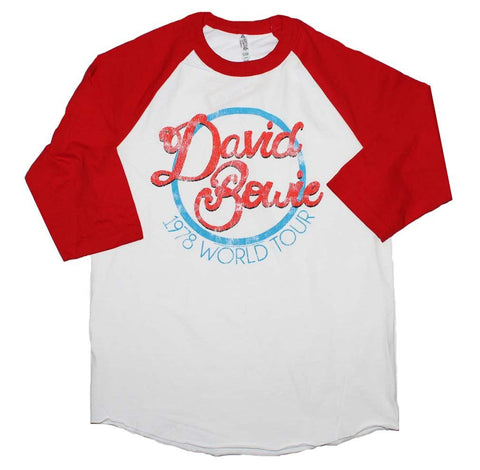 David Bowie 1978 World Tour Raglan Sleeve T-Shirt