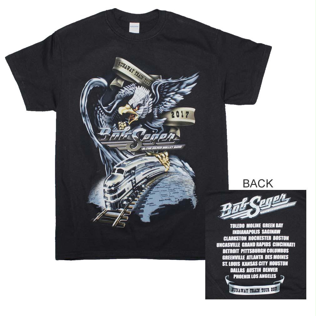 Bob Seger Runaway Train 2017 Tour T-Shirt