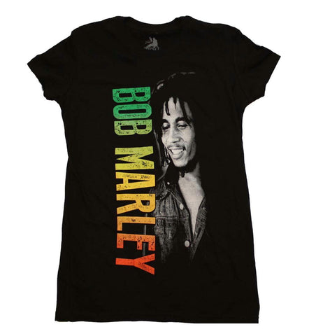 Bob Marley Smile Gradient Junior's Tee