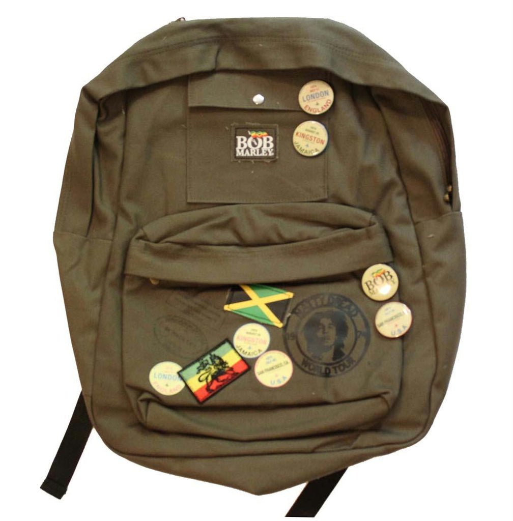 Bob Marley Zion Backpack - Army Green